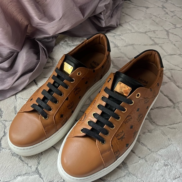 Men’s MCM Classic Low Top Sneakers in Visetos - Picture 1 of 7